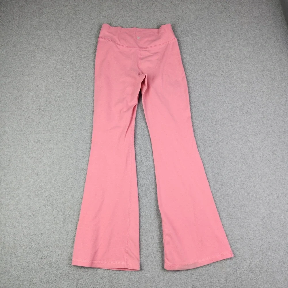 Old Navy Flare Pants‎ Girls L 10-12 Pink PowerChill Go-Dry High-Rise Crossover